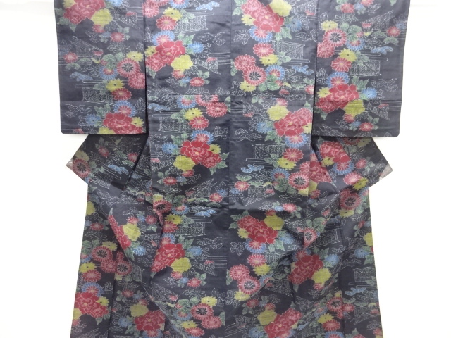 Japanese Kimono / Tsumugi Silk